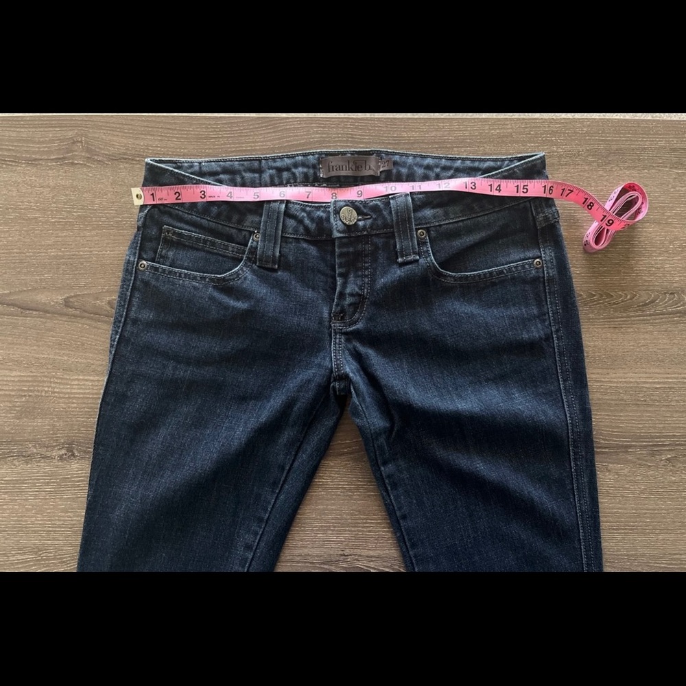 frankie b. women's 27 low rise bootcut jeans - Picture 6 of 9